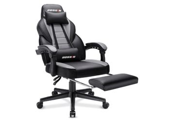 BOSSIN Gaming Chair, 400LBS Ergonomic Heavy Duty Design, Gamer Chair with Footrest and Lumbar Support
