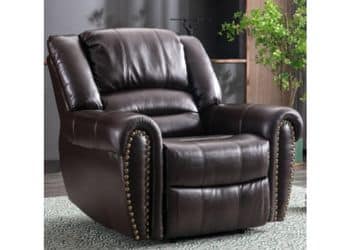 Wingback Recliner Chair Leather Single Modern Sofa Home Theater Seating for Living Room