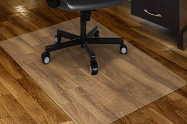 chair mat on vinyl floor