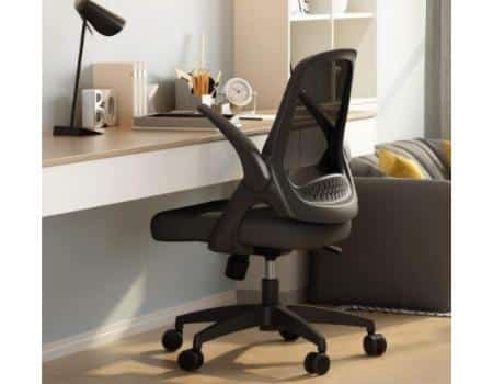 Hbada Office Task Desk Chair Swivel Home Comfort Chairs with Flip-up Arms