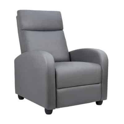 Homall Recliner Chair Padded Seat Pu Leather for Living Room Single Sofa Recliner