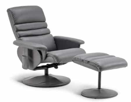 Mcombo Recliner with Ottoman, Reclining Chair with Massage