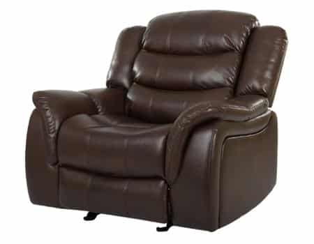 CHRISTOPHER KNIGHT HOME Merit Faux Leather Glider Recliner Club Chair